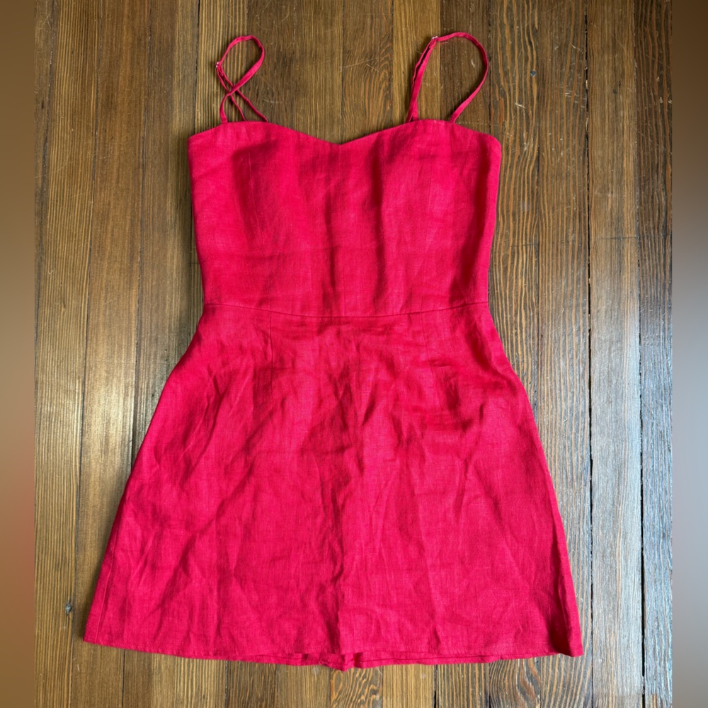 Reformation Deadstock Red Mini Dress